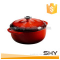 color Enamel coating cast iron pot casting cookware